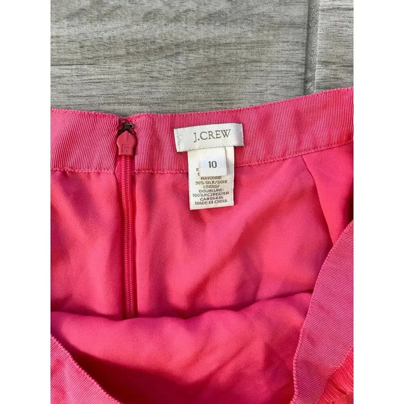 J Crew Pink Crepe Double Layer Skirt  Size 10 Skirt Vintage - Picture 3 of 7